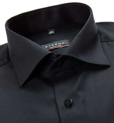 Neu ⭐ ETERNA Hemd 8817/X18K/65/39 Modern Fit, Twill blickdicht, Schwarz 👏 2 Neu ⭐ ETERNA Hemd 8817/X18K/65/39 Modern Fit, Twill blickdicht, Schwarz 👏 – Bild 2