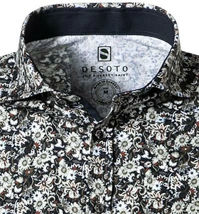 Rabatt 😉 DESOTO Hemd New Hai 37407-3/622 Jersey, Marine-grün gemustert, Marine-grün 😀 3 Rabatt 😉 DESOTO Hemd New Hai 37407-3/622 Jersey, Marine-grün gemustert, Marine-grün 😀 – Bild 3