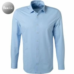 Bester Verkauf 😀 OLYMP No. Six Super Slim 2512/64/11 Hemd, Super Slim Fit, Jersey geruchshemmend, Bleu ✨