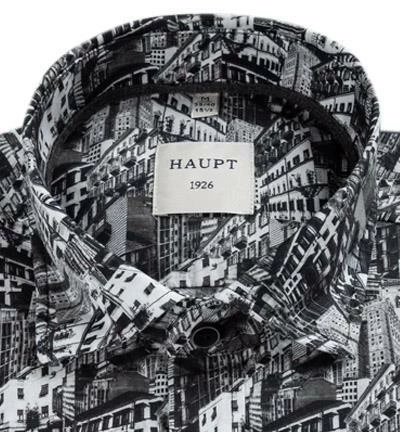 Billig 💯 Haupt Hemd 70520217220/40906 Modern Fit, Baumwolle, Schwarz-weiß gemustert, Schwarz 🥰 3 Billig 💯 Haupt Hemd 70520217220/40906 Modern Fit, Baumwolle, Schwarz-weiß gemustert, Schwarz 🥰 – Bild 3