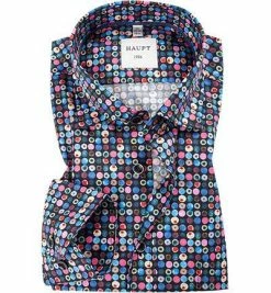 Blitzangebot 🌟 Haupt Hemd 7052027251/40109 Regular Fit, Baumwolle, Multicolour gemustert, Multicolor 🥰