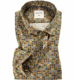 Auslauf 😉 Haupt Hemd 7052027251/40804 Regular Fit, Baumwolle, Multicolour gemustert, Multicolour 😀