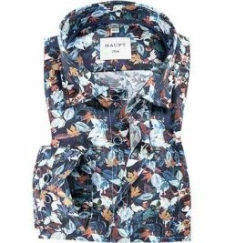 Bester Verkauf 👏 Haupt Hemd 7052027225/40706 Regular Fit, Baumwolle, Blau gemustert, Blau ⭐