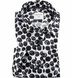 Am billigsten 🎉 Haupt Hemd 7052027245/40905 Regular Fit, Baumwolle, Dunkelgrau-weiß gemustert, Dunkelgrau 👏