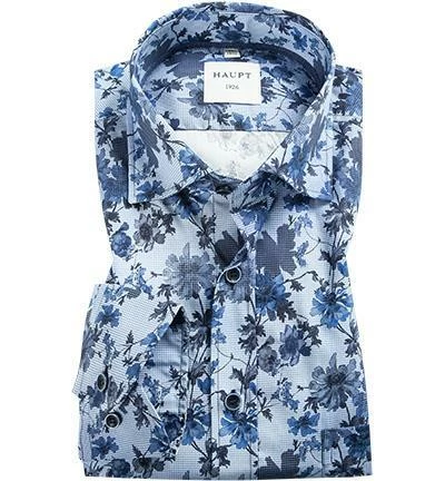 Rabatt 🛒 Haupt Hemd 7052027255/40701 Regular Fit, Baumwolle, Blau gemustert, Blau ⌛ 1 Rabatt 🛒 Haupt Hemd 7052027255/40701 Regular Fit, Baumwolle, Blau gemustert, Blau ⌛