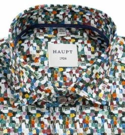 Besorgen ⌛ Haupt Hemd 70520217227/40604 Modern Fit, Baumwolle, Multicolour gemustert, Grün 😍 -Hemden Verkaufsgeschäft 354973 norm2