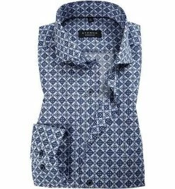 Schlussverkauf 🛒 ETERNA Hemd 3932/E17V/12 Comfort Fit, Baumwolle, Blau-weiß gemustert, Blau-weiß 🛒