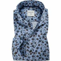 Großhandel ✔️ Haupt Hemd 70520517224/40701 Modern Fit, Baumwolle, Blau gemustert, Blau 😀
