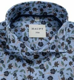 Großhandel ✔️ Haupt Hemd 70520517224/40701 Modern Fit, Baumwolle, Blau gemustert, Blau 😀 -Hemden Verkaufsgeschäft 354978 norm2