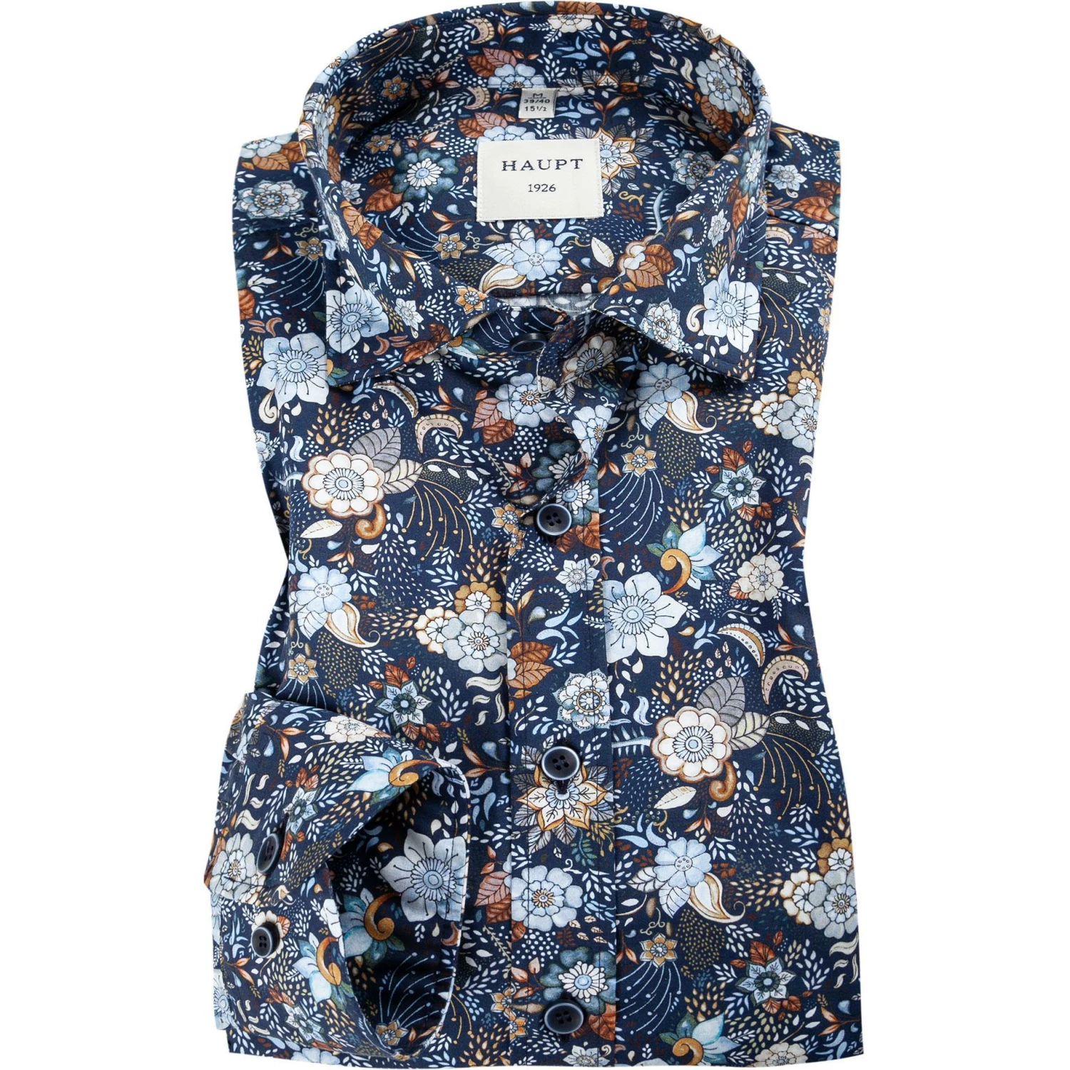 Neu 🎁 Haupt Hemd 70520217293/40706 Modern Fit, Baumwolle, Blau gemustert, Blau 🛒 1 Neu 🎁 Haupt Hemd 70520217293/40706 Modern Fit, Baumwolle, Blau gemustert, Blau 🛒