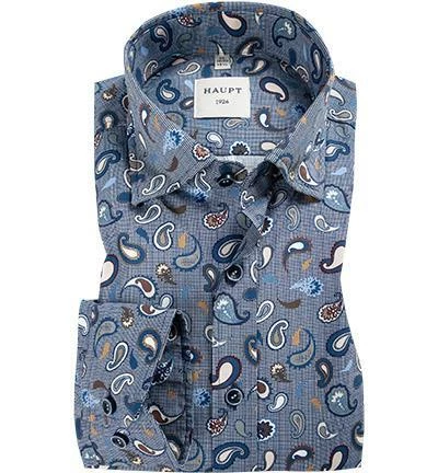 Neu ✔️ Haupt Hemd 70520217226/40706 Modern Fit, Baumwolle, Blau gemustert, Blau ✔️ 2 Neu ✔️ Haupt Hemd 70520217226/40706 Modern Fit, Baumwolle, Blau gemustert, Blau ✔️ – Bild 2