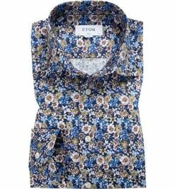 Angebote 🧨 ETON Hemd 1000/01277/27 Slim Fit, Baumwolle, Multicolour gemustert, Multicolor 🎁