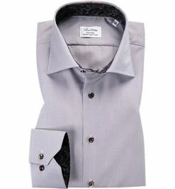 Angebote 🎁 Stenströms Hemd 684771/2324/280 Fitted Body, Baumwolle, Blau meliert, Dunkelblau-weiß 🥰