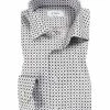 Bestpreis 🤩 ETON Hemd 1000/01782/15 Contemporary Fit, Baumwolle, Weiß gemustert, Weiß-grau 🔔