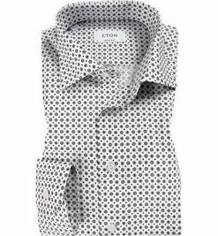Bestpreis 🤩 ETON Hemd 1000/01782/15 Contemporary Fit, Baumwolle, Weiß gemustert, Weiß-grau 🔔