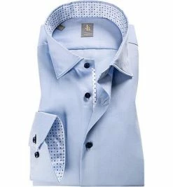 Aktion 🧨 Jacques Britt Hemd Como Mix 765230/11 Slim Fit, Twill, Hellblau 😍