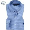 Bester Verkauf 😀 Polo Ralph Lauren Hemd 710705269/001 Slim Fit, Baumwolle, Blau-weiß kariert, Blau-weiß (001) 🧨