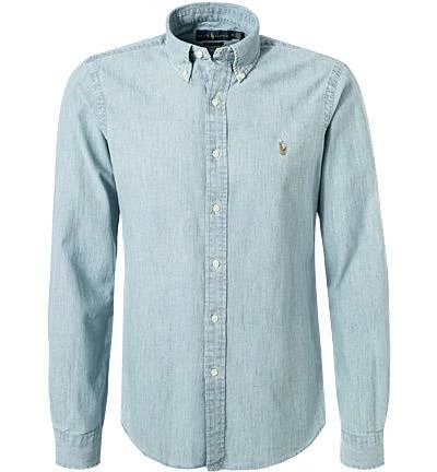 Aktion ✔️ Polo Ralph Lauren Hemd 710792042/001 👖 Jeanshemd, Custom Fit, Baumwolle, Hellblau, Blau 🧨 1 Aktion ✔️ Polo Ralph Lauren Hemd 710792042/001 👖 Jeanshemd, Custom Fit, Baumwolle, Hellblau, Blau 🧨