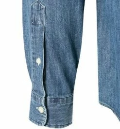 Angebote 🔥 Polo Ralph Lauren Hemd 710792043/001 👖 Jeanshemd, Custom Fit, Baumwolle, Mittelblau, Dunkelblau ⌛ -Hemden Verkaufsgeschäft 357101 norm3