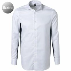 Bestpreis 🤩 van Laack Hemd Slim Fit 132241/MYLO-SFN/007 Twill, Bleu meliert, Weiß-navy 🔥