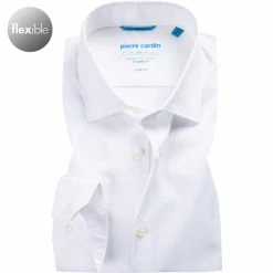 Blitzangebot 💯 Pierre Cardin Hemd 01603/000/25801/9000 Slim Fit, Popeline, Weiß 🎉