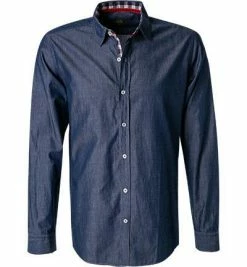 Bestes Angebot 🤩 Lucky de Luca Hemd Nyro 05101/1 Baumwolle, Dunkelblau, Indigo 🛒