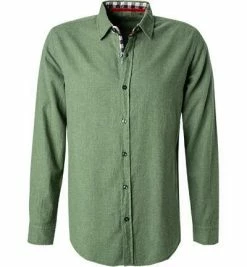 Am billigsten 🔔 Lucky de Luca Hemd Nyro 05103/1 Flanell, Olivgrün, Grün 🧨