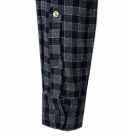 Auslauf 😍 Lucky de Luca Hemd Nyro 05106/1 Baumwolle, Navy kariert, Navy-grau 🧨 -Hemden Verkaufsgeschäft 358193 norm3