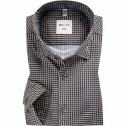 Besorgen 🎁 Haupt Hemd 70520217238/40706 Modern Fit, Baumwolle, Indigo gemustert, Indigo 💯