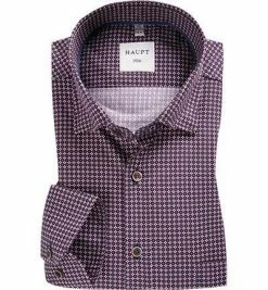 Rabatt 🥰 Haupt Hemd 7052027238/40505 Regular Fit, Baumwolle, Violett-blau gemustert, Lila 🎁