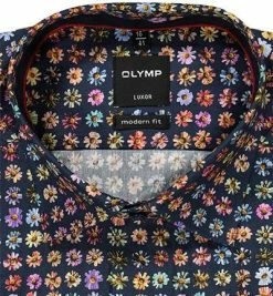 Auslauf 🤩 OLYMP Luxor Modern Fit 1396/74/18 Hemd, Baumwolle, Marineblau gemustert, Marine ⭐ -Hemden Verkaufsgeschäft 359347 norm2