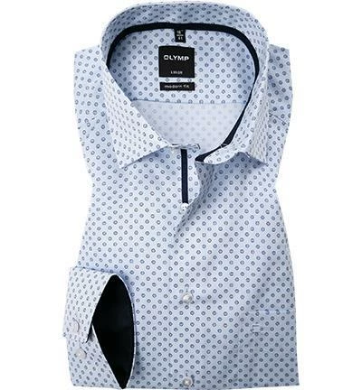 Bestpreis 🎉 OLYMP Luxor Modern Fit 1241/64/11 Hemd, Baumwolle, Bleu gemustert, Bleu 🎁 1 Bestpreis 🎉 OLYMP Luxor Modern Fit 1241/64/11 Hemd, Baumwolle, Bleu gemustert, Bleu 🎁
