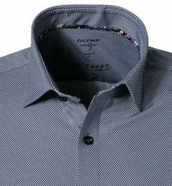 Aktion 🎁 OLYMP Level Five Body Fit 2014/74/18 Hemd, Jersey, Marineblau meliert, Marine 🔥 -Hemden Verkaufsgeschäft 359552 norm2