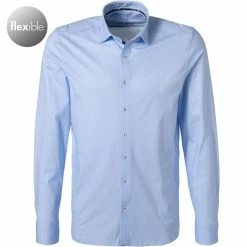 Aktion ⭐ OLYMP Level Five Body Fit 2014/74/11 Hemd, Jersey, Bleu meliert, Bleu 🛒