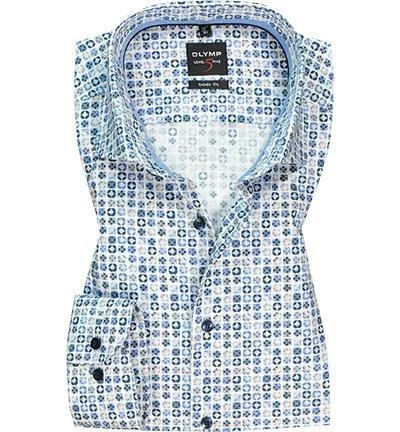 Großhandel 😍 OLYMP Level Five Body Fit 69EL 2100/79/11 Hemd, Baumwolle, Extra langer Arm, Bleu-weiß gemustert, Bleu ❤️ 2 Großhandel 😍 OLYMP Level Five Body Fit 69EL 2100/79/11 Hemd, Baumwolle, Extra langer Arm, Bleu-weiß gemustert, Bleu ❤️ – Bild 2