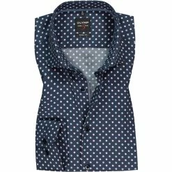 Bestpreis 🛒 OLYMP Level Five Body Fit 69EL 2166/79/30 Hemd, Baumwoll-Stretch, Extra langer Arm, Blau-rosé gemustert, Rosé 😍