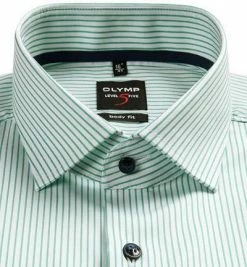 Blitzangebot 🔔 OLYMP Level Five Body Fit 2092/74/45 Hemd, Baumwolle, Grün gestreift, Grün 😀 -Hemden Verkaufsgeschäft 359814 norm2