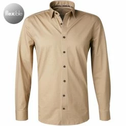 Bestpreis 👍 OLYMP Level Five Body Fit 2014/74/28 Hemd, Jersey geruchshemmend, Braun meliert, Braun 🤩