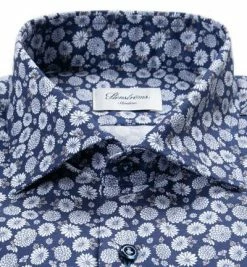 Beste Bewertungen von 😀 Stenströms Hemd 712751/8131/141 Slimline, Baumwolle, Blau gemustert, Blau 👍 -Hemden Verkaufsgeschäft 359897 norm2