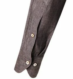 Bestes Angebot ⭐ Stenströms Hemd 675221/7970/280 Fitted Body, Reines Leinen, Braun meliert, Braun ✔️ -Hemden Verkaufsgeschäft 359898 norm3