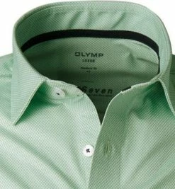Neu 🔔 OLYMP Luxor Modern Fit 1252/74/45 Hemd, Jersey geruchshemmend, Grün gemustert, Grün ❤️ -Hemden Verkaufsgeschäft 360075 norm2