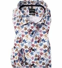 Blitzangebot 👍 OLYMP Luxor Modern Fit 1288/74/30 Hemd, Baumwolle, Multicolour gemustert, Rose ⌛