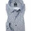 Coupon 🤩 OLYMP Luxor Modern Fit 1390/74/11 Hemd, Baumwolle, Bleu gemustert, Bleu 🔥