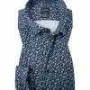 Blitzangebot 🌟 OLYMP Luxor Modern Fit 1390/74/18 Hemd, Baumwolle, Marineblau gemustert, Marine 🥰
