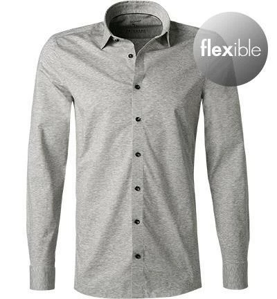 Auslauf 🎁 OLYMP No. Six Super Slim 2503/74/63 Hemd, Super Slim Fit, Jersey geruchshemmend, Grau meliert, Silbergrau ⌛ 2 Auslauf 🎁 OLYMP No. Six Super Slim 2503/74/63 Hemd, Super Slim Fit, Jersey geruchshemmend, Grau meliert, Silbergrau ⌛ – Bild 2