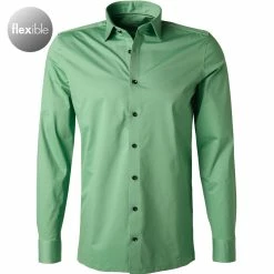 Schlussverkauf 🌟 OLYMP Level Five Body Fit 2008/64/45 Hemd, Jersey geruchshemmend, Grün 🤩