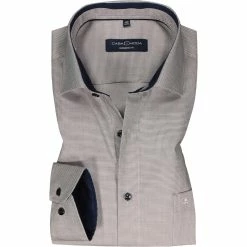 Aktion 🔔 CasaModa Hemd 303427200/103 Modern Fit, Baumwolle, Beige meliert, Blau ✔️