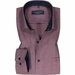 Am billigsten ✨ CasaModa Hemd 393310700/404 Comfort Fit, Baumwolle, Barolo meliert, Rot 🤩