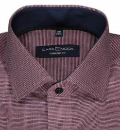 Am billigsten ✨ CasaModa Hemd 393310700/404 Comfort Fit, Baumwolle, Barolo meliert, Rot 🤩 -Hemden Verkaufsgeschäft 360581 norm2