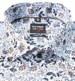 Besorgen ❤️ OLYMP Level Five Body Fit 69EL 2160/79/11 Hemd, Baumwolle, Extra langer Arm, Weiß-blau gemustert, Bleu ✨ -Hemden Verkaufsgeschäft 360588 norm2